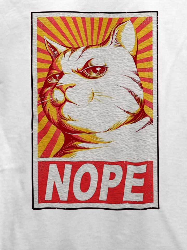 nope-cat-t-shirt weiss 4