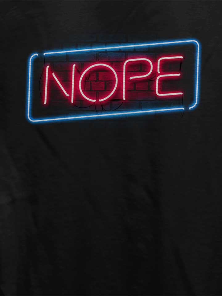 nope-neon-lights-damen-t-shirt schwarz 4