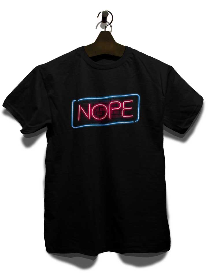 nope-neon-lights-t-shirt schwarz 3