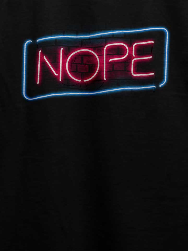 nope-neon-lights-t-shirt schwarz 4