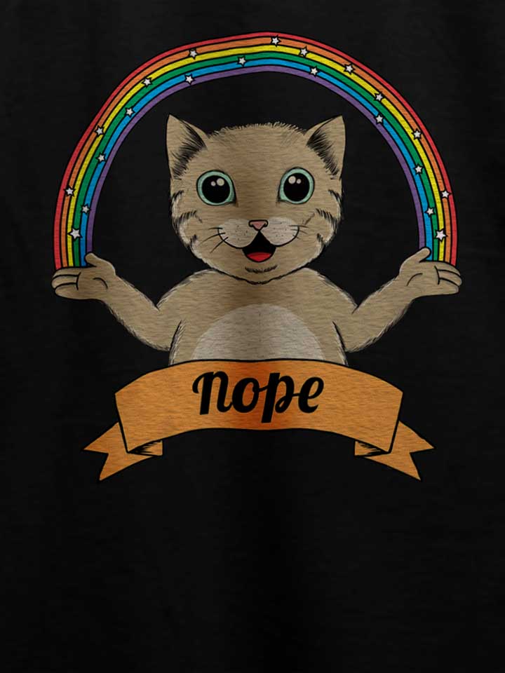 nope-yoga-cat-t-shirt schwarz 4