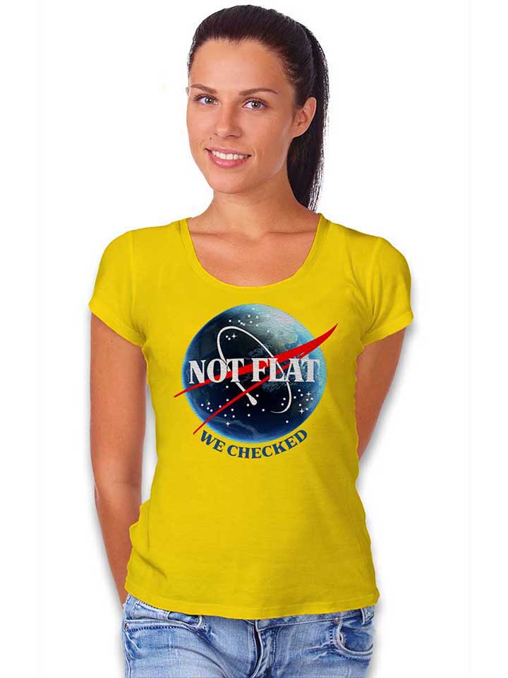 not-flat-nasa-damen-t-shirt gelb 2