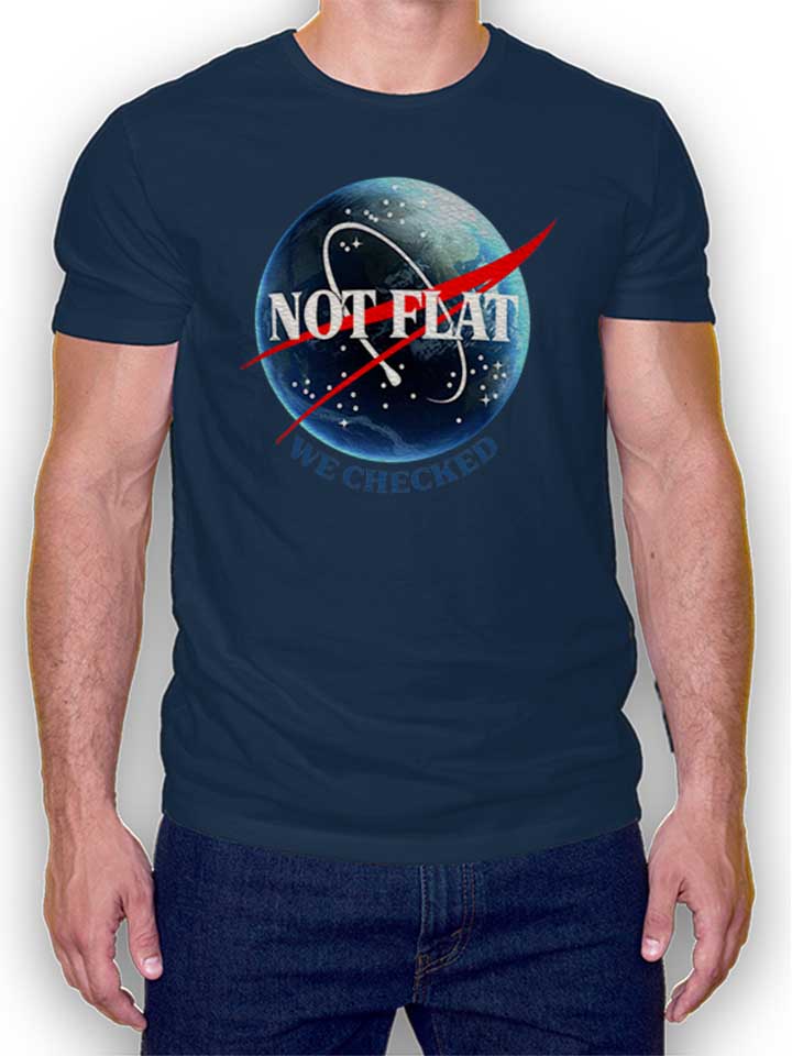 Not Flat Nasa Camiseta azul-marino L