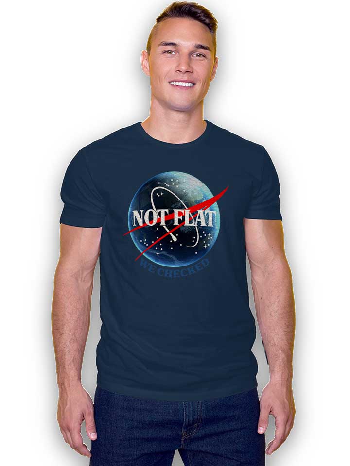 not-flat-nasa-t-shirt dunkelblau 2