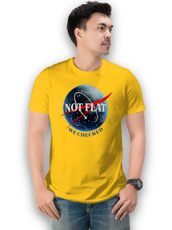 not-flat-nasa-t-shirt gelb 2