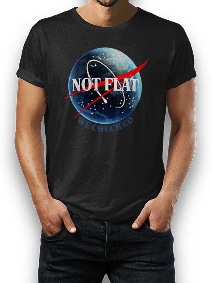 not-flat-nasa-t-shirt schwarz 1