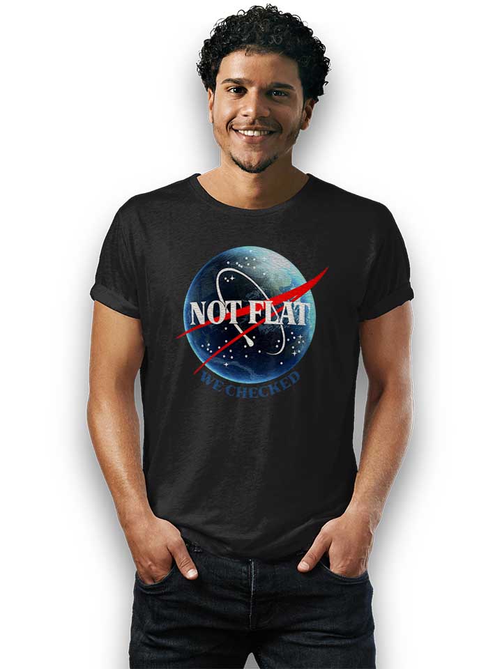 not-flat-nasa-t-shirt schwarz 2
