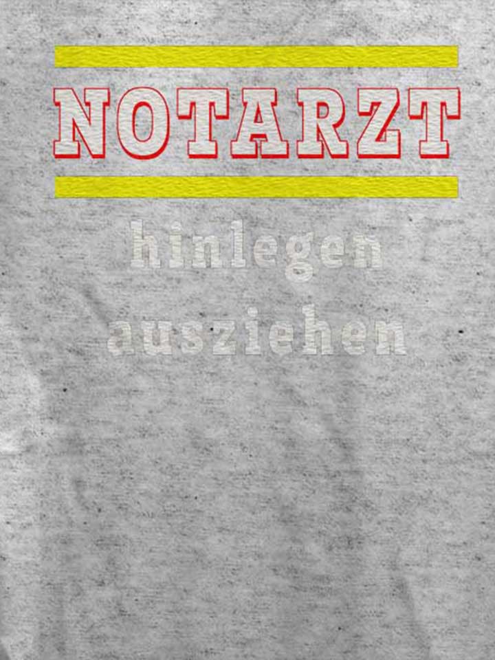 notarzt-hinlegen-ausziehen-damen-t-shirt grau-meliert 4