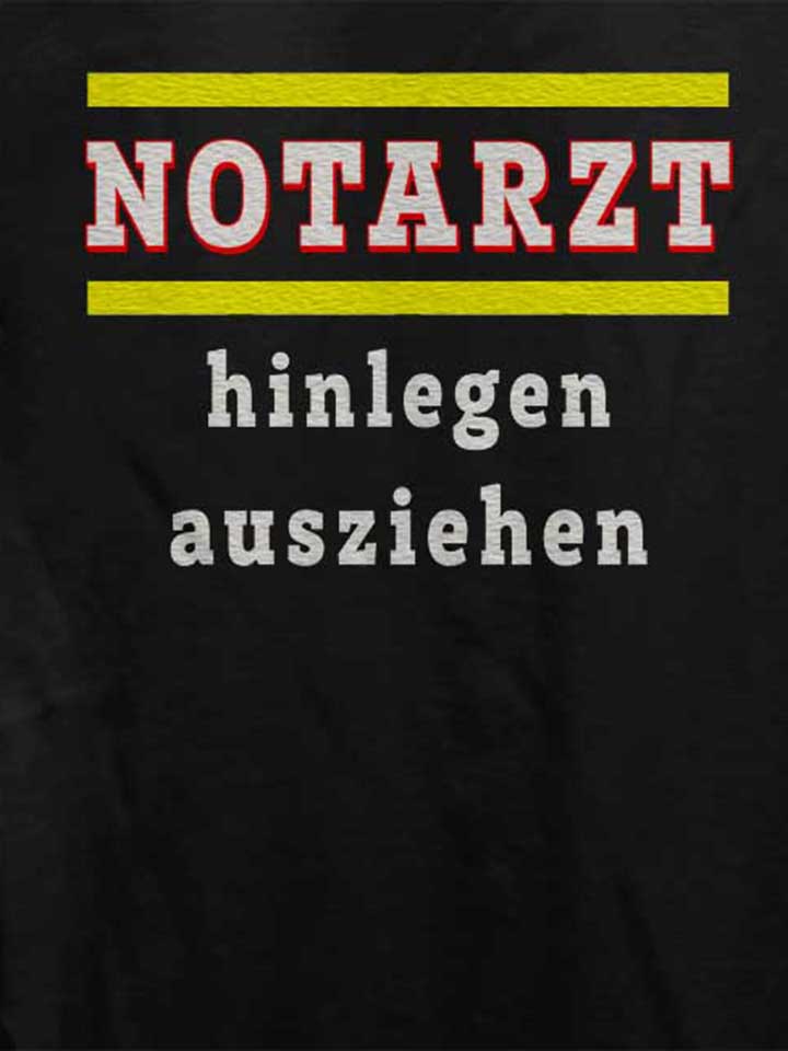 notarzt-hinlegen-ausziehen-damen-t-shirt schwarz 4
