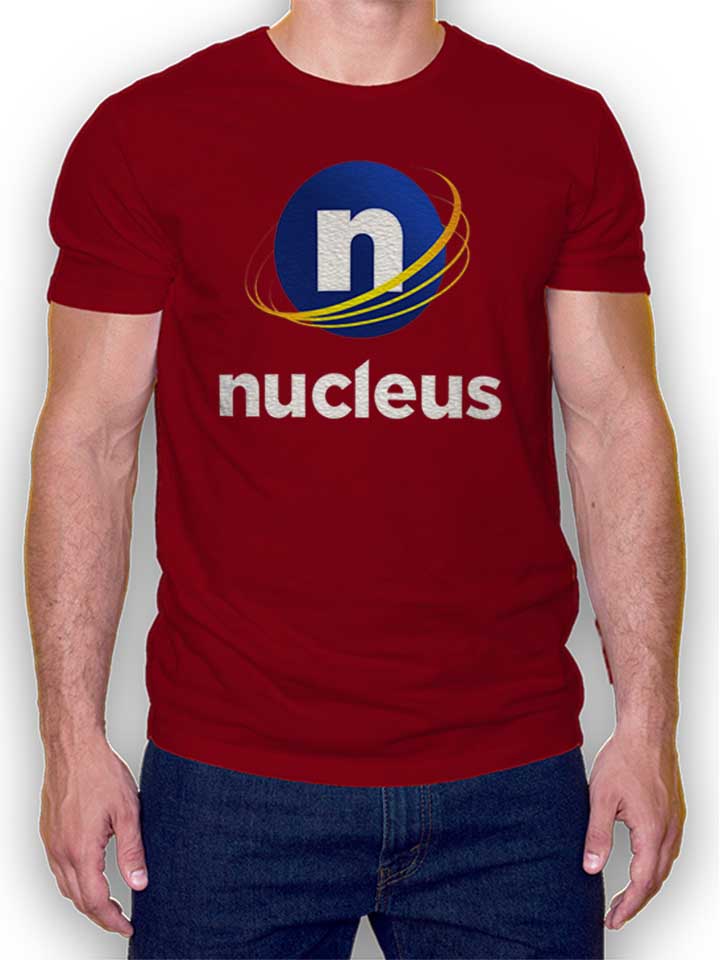 nucleus-logo-t-shirt bordeaux 1