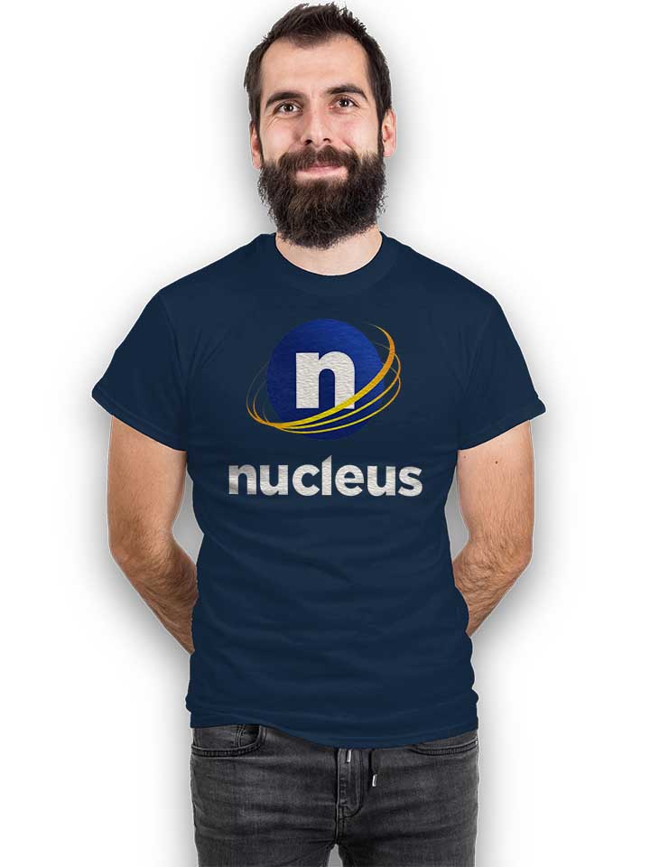 nucleus-logo-t-shirt dunkelblau 2