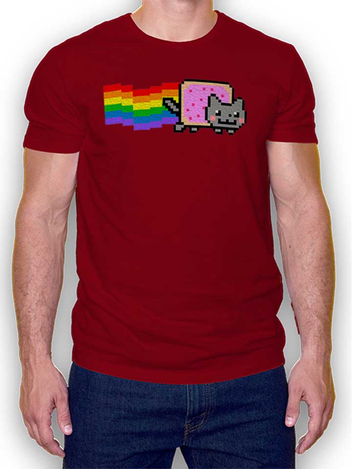 nyan-cat-t-shirt bordeaux 1