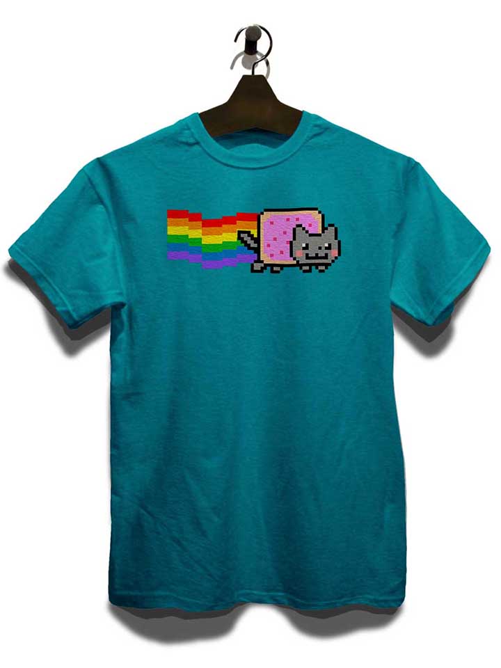 nyan-cat-t-shirt tuerkis 3