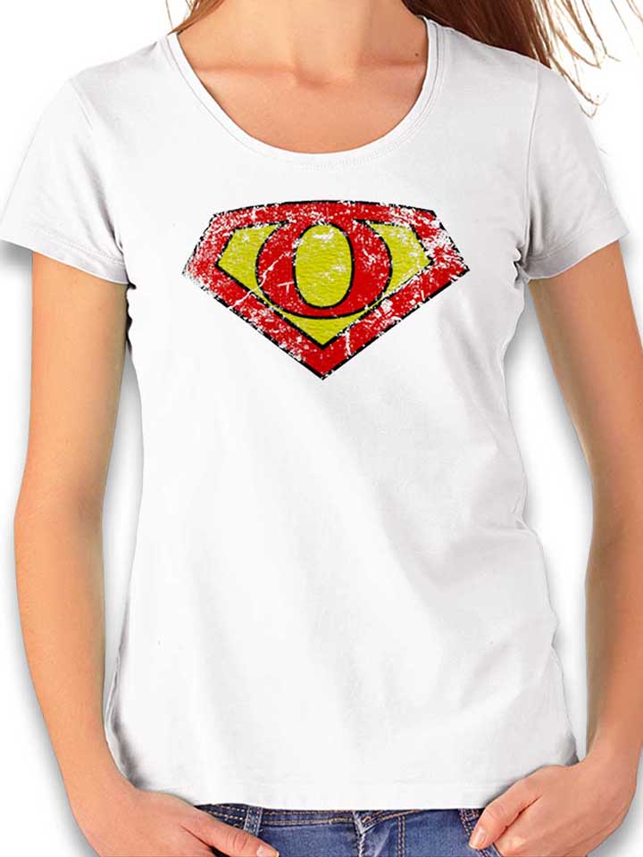 o-buchstabe-logo-vintage-damen-t-shirt weiss 1