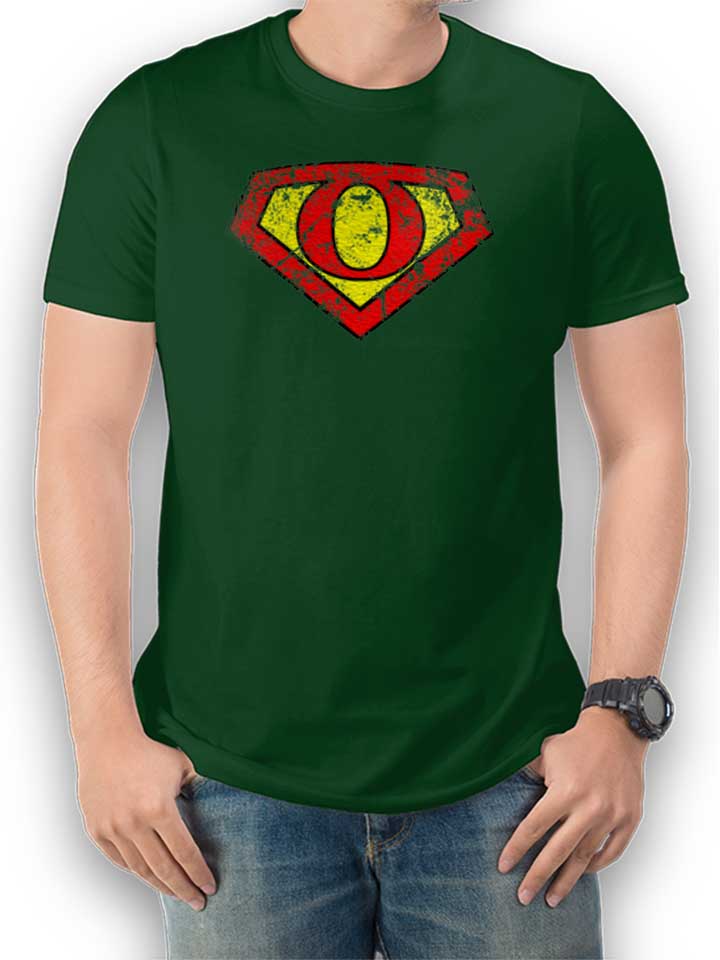 o-buchstabe-logo-vintage-t-shirt dunkelgruen 1