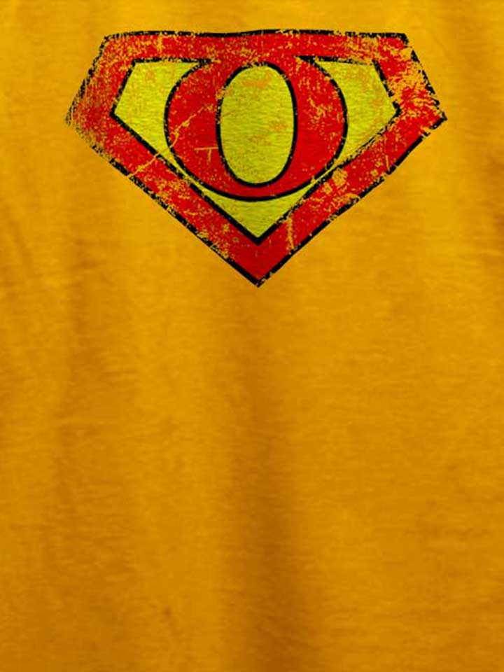 o-buchstabe-logo-vintage-t-shirt gelb 4