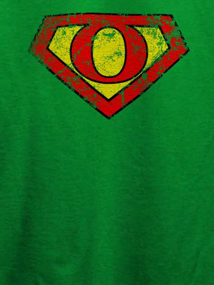 o-buchstabe-logo-vintage-t-shirt gruen 4