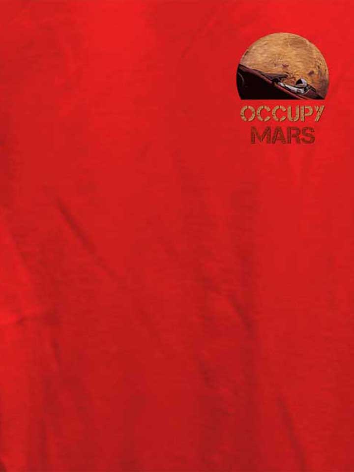 occupy-mars-space-car-chest-print-damen-t-shirt rot 4