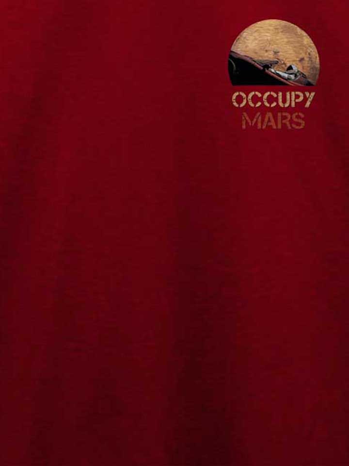 occupy-mars-space-car-chest-print-t-shirt bordeaux 4