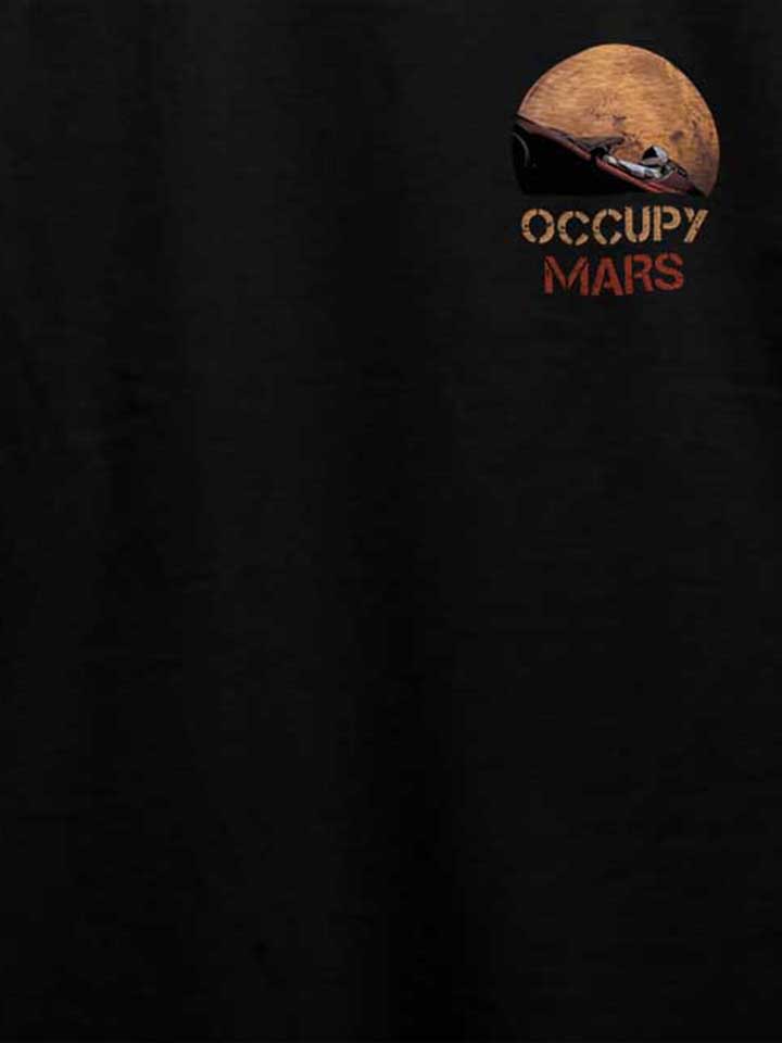 occupy-mars-space-car-chest-print-t-shirt schwarz 4