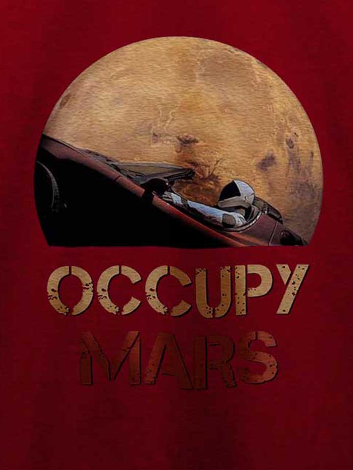occupy-mars-space-car-t-shirt bordeaux 4