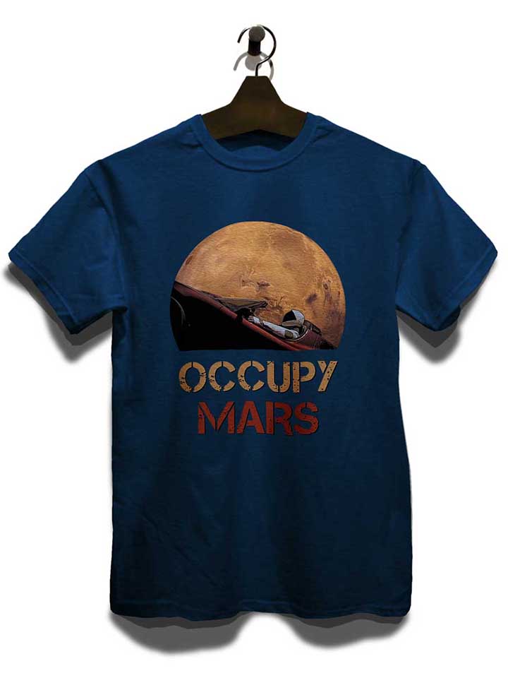 occupy-mars-space-car-t-shirt dunkelblau 3