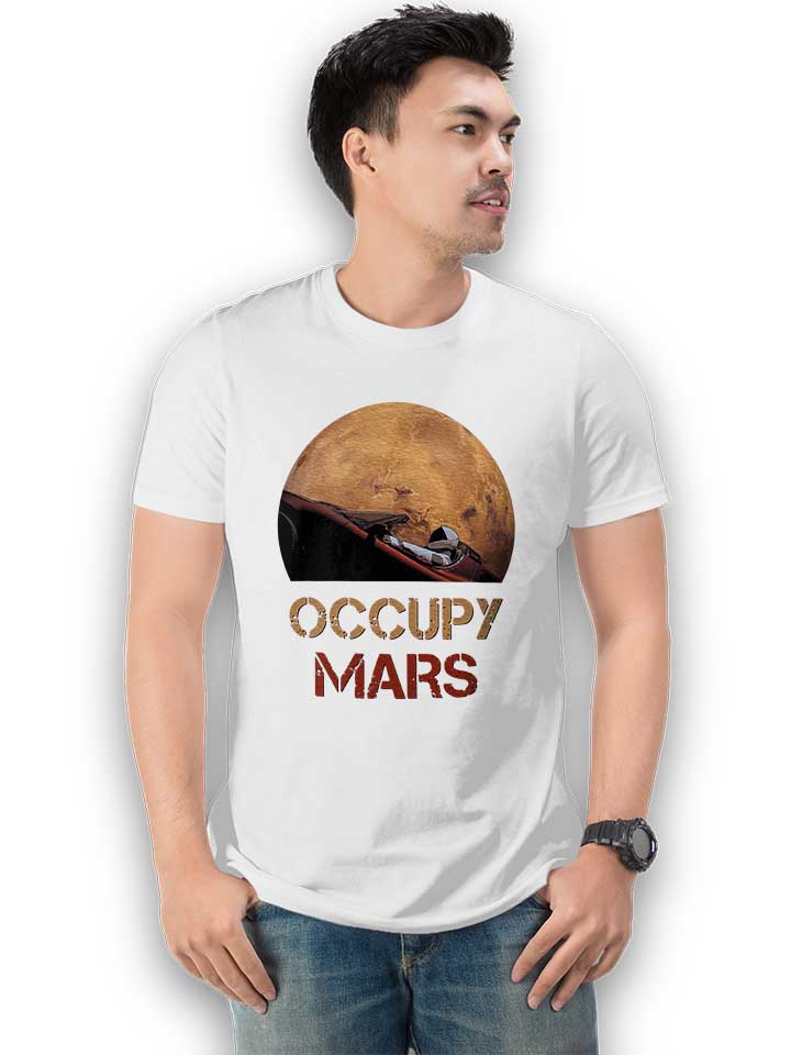 occupy-mars-space-car-t-shirt weiss 2