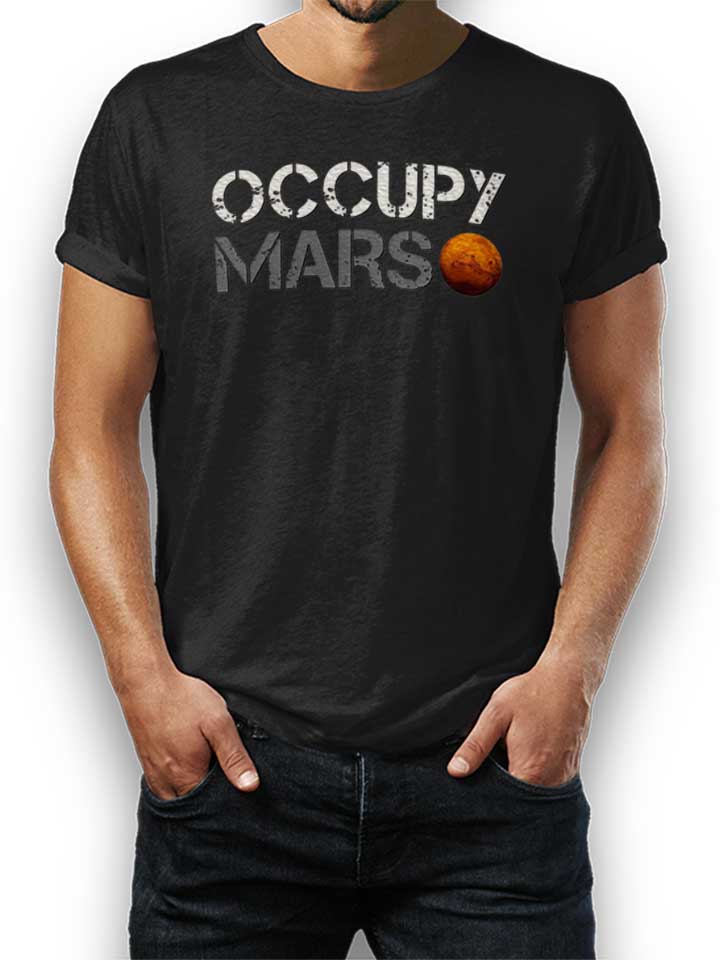 Occupy Mars T-Shirt schwarz L