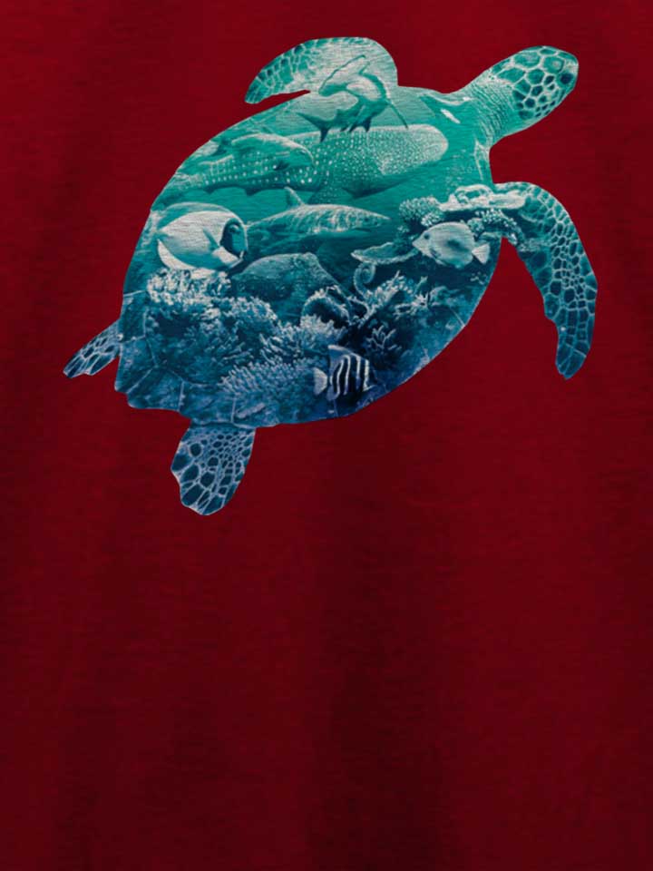 ocean-turtle-t-shirt bordeaux 4