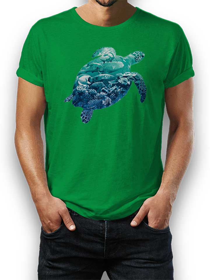 Ocean Turtle Camiseta verde L