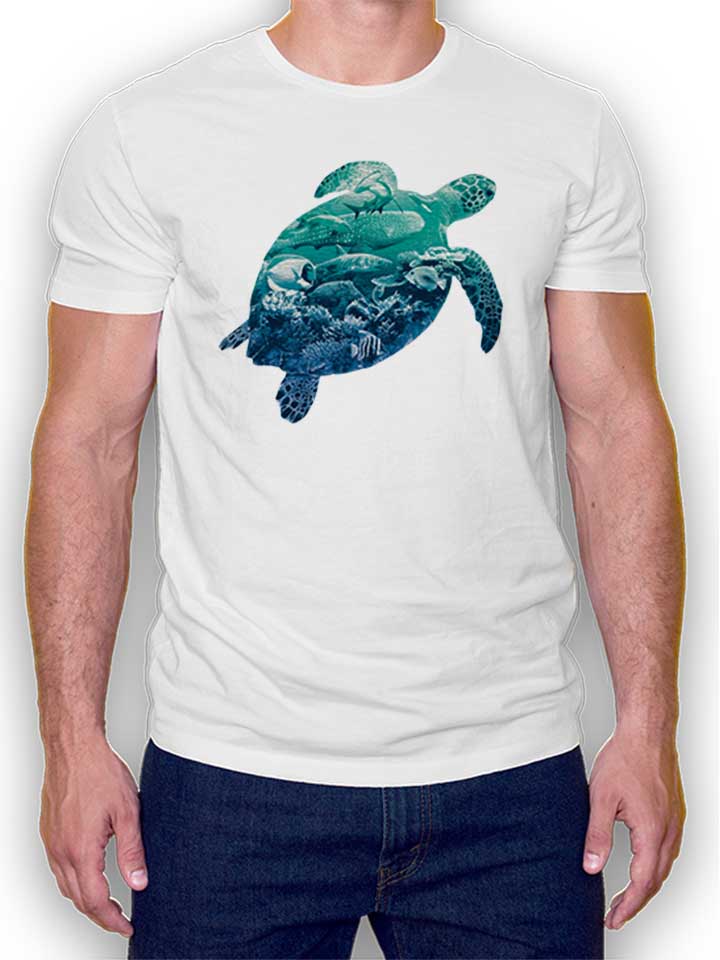 Ocean Turtle T-Shirt bianco L