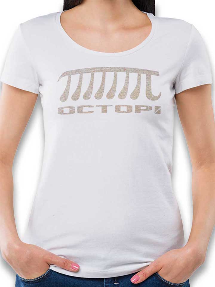 Octopi Vintage Camiseta Mujer blanco L