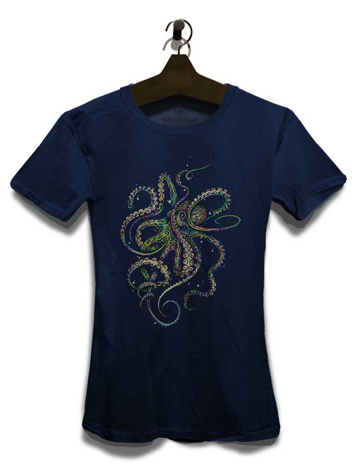 octopus-03-damen-t-shirt dunkelblau 3