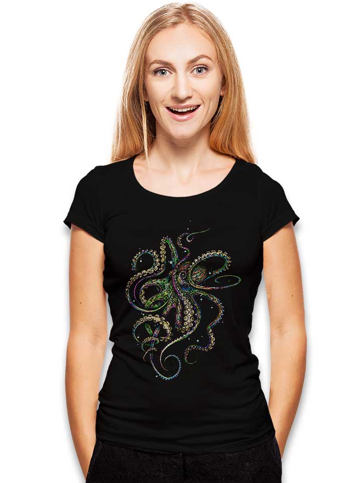 octopus-03-damen-t-shirt schwarz 2