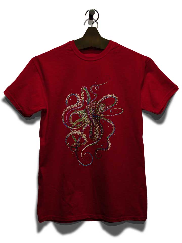octopus-03-t-shirt bordeaux 3
