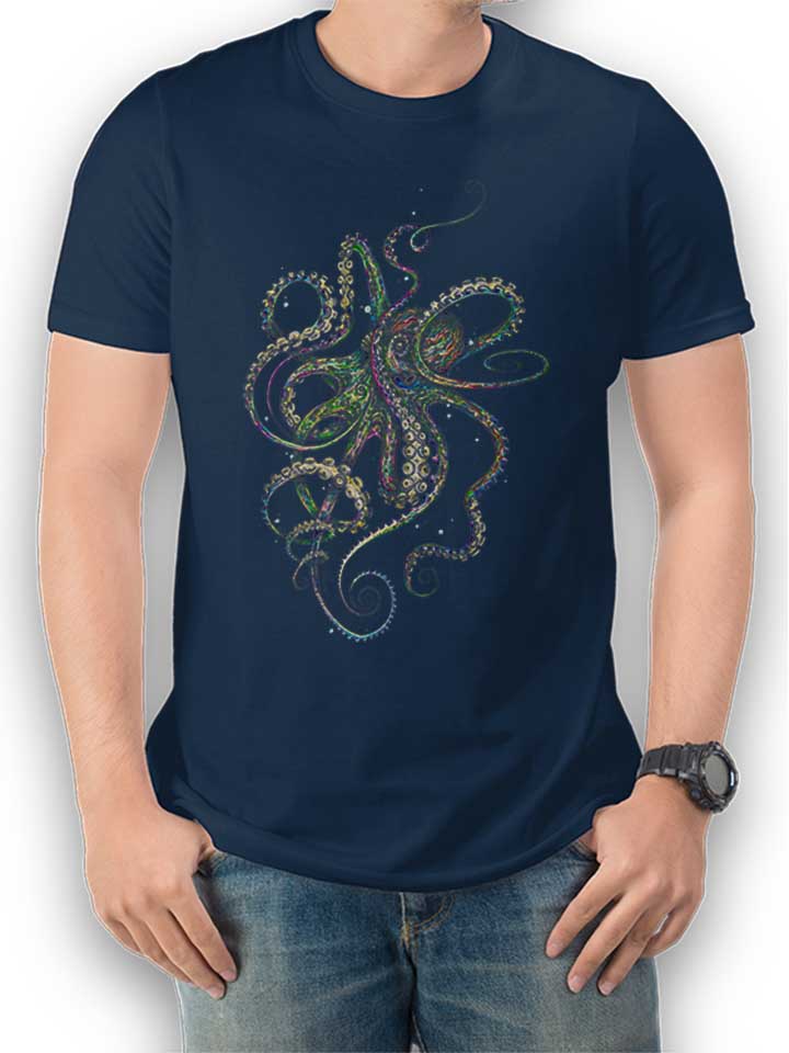octopus-03-t-shirt dunkelblau 1