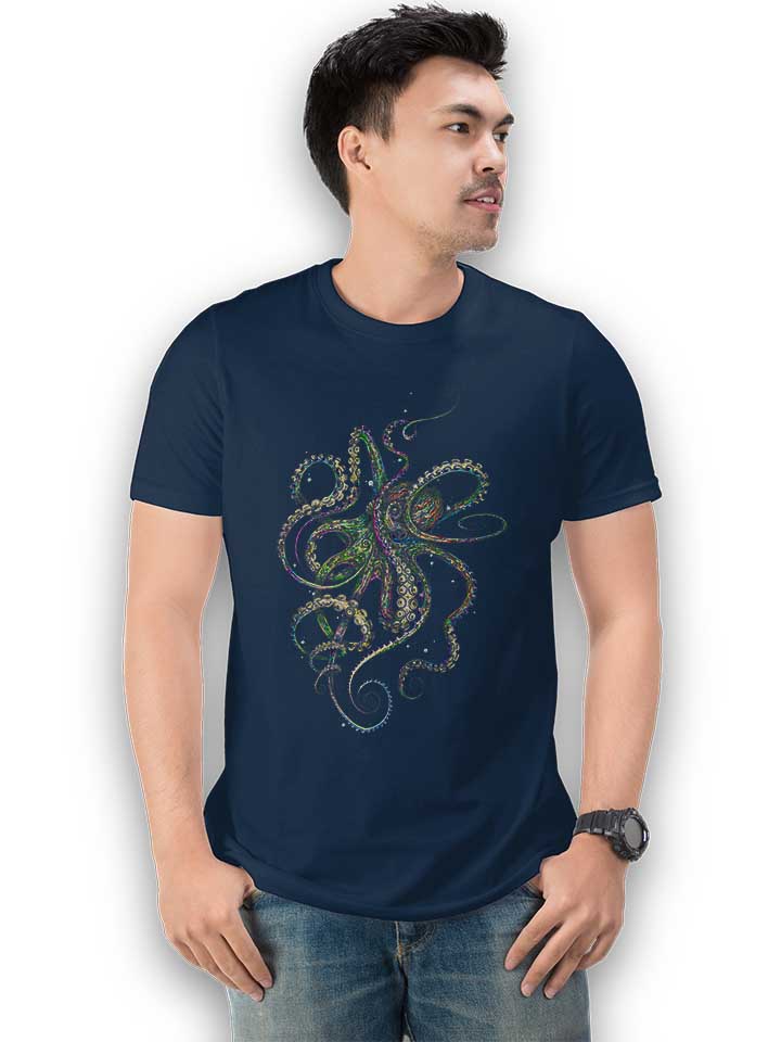 octopus-03-t-shirt dunkelblau 2