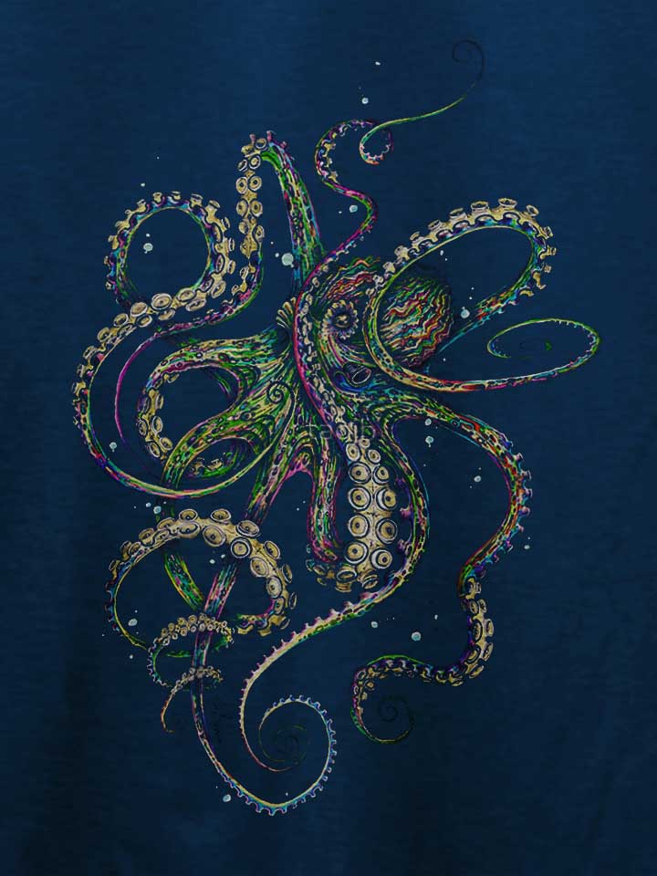 octopus-03-t-shirt dunkelblau 4