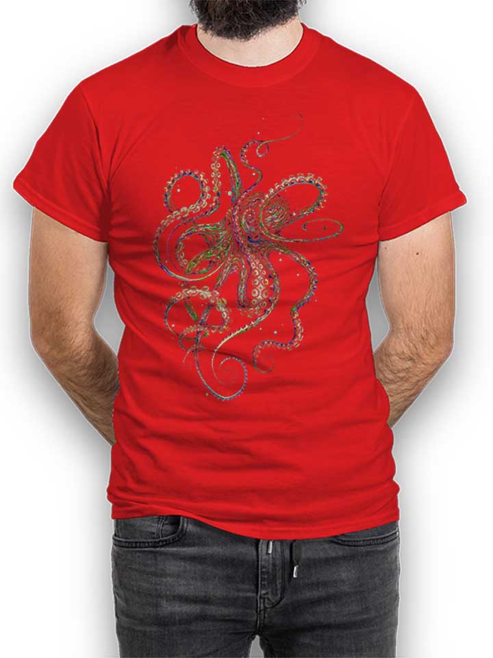 Octopus 03 T-Shirt rot L