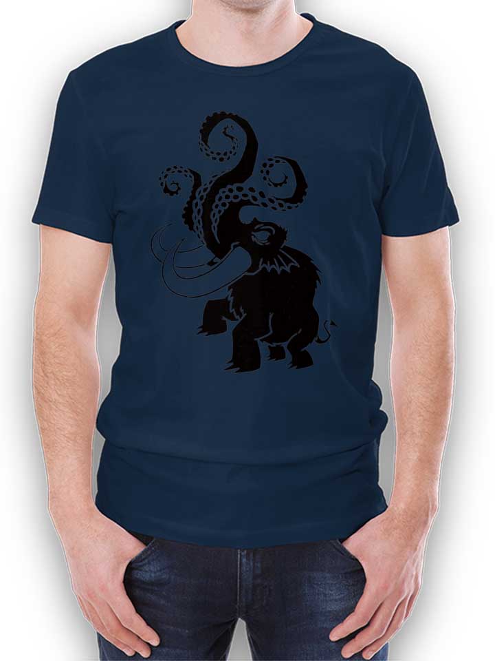 Octopus Elephant T-Shirt dunkelblau L