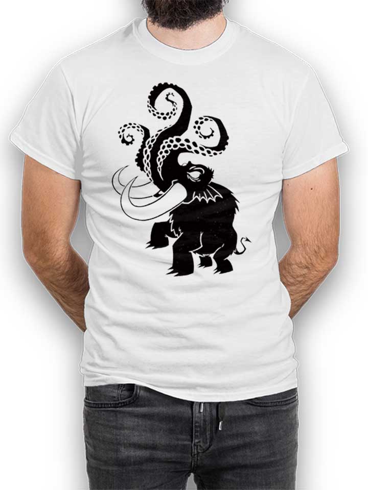 Octopus Elephant T-Shirt bianco L