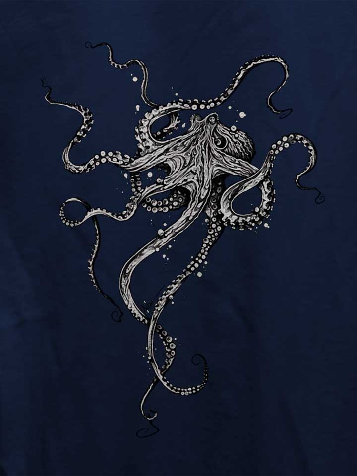 octopus-damen-t-shirt dunkelblau 4