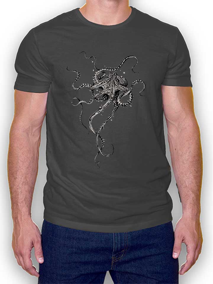 Octopus T-Shirt dunkelgrau L