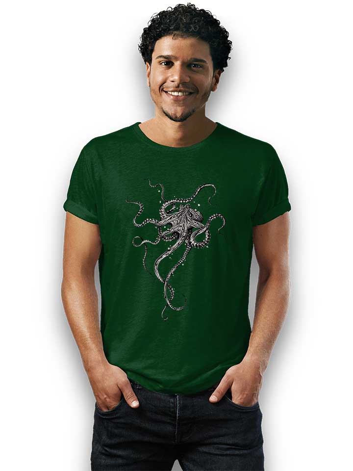 octopus-t-shirt dunkelgruen 2