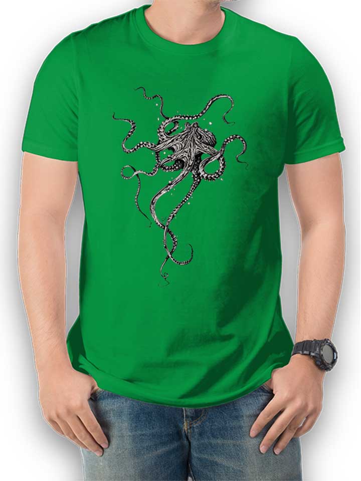octopus-t-shirt gruen 1