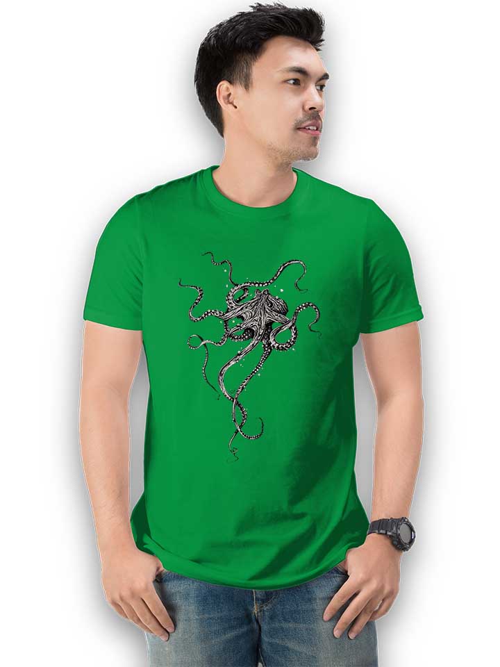octopus-t-shirt gruen 2