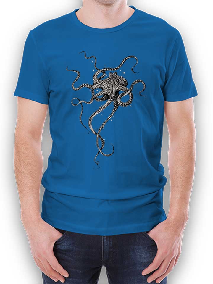 Octopus Camiseta azul-real L
