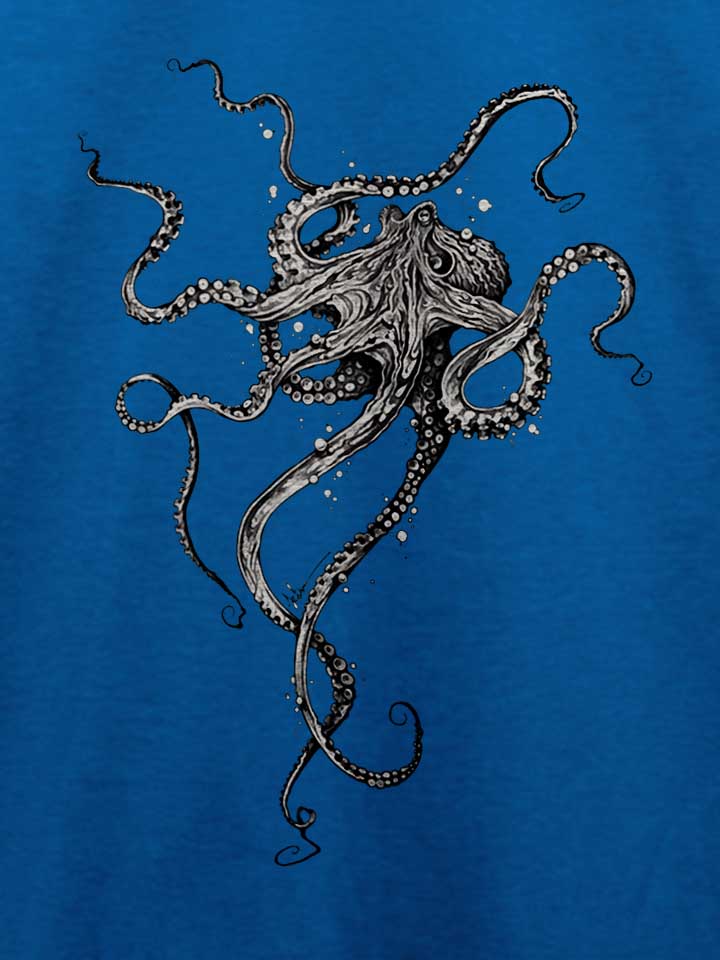octopus-t-shirt royal 4