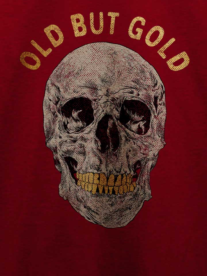 old-but-gold-skull-t-shirt bordeaux 4