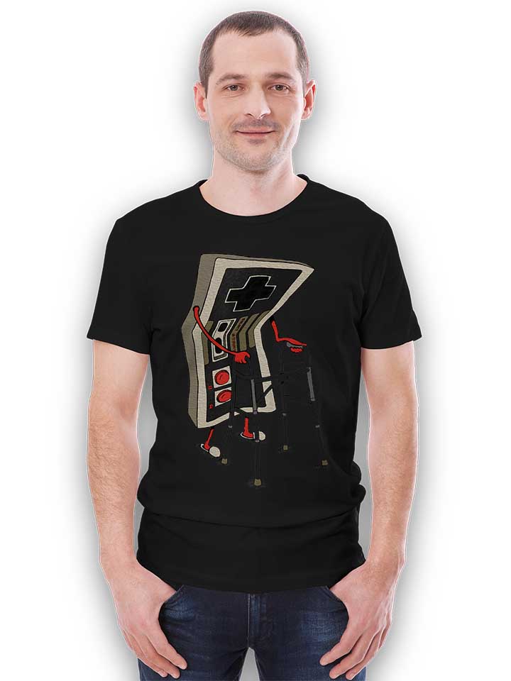old-gamer-t-shirt schwarz 2